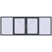 Tilt-and-Turn 3000x1100 mm KORSA OPTIMUM REHAU EURO 70