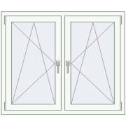 REHAU ENERGY-SAVING SYNEGO MD 1185x995 mm GOLDEN OAK zewnętrzny