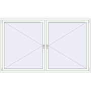 Okna skrzydłowe 2500x1500 mm REHAU ENERGY-SAVING SYNEGO MD RAL 9016 Traffic white dwustronny