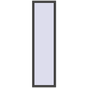 REHAU ENERGY-SAVING SYNEGO MD 600x2200 mm BASALT_GREY two-sided
