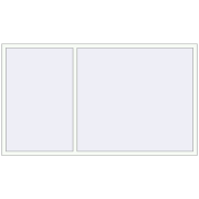 REHAU OPTIMUM EURO-DESIGN 70 2400x1370 mm RAL 9016 Traffic white two-sided