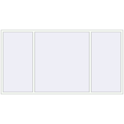 REHAU OPTIMUM EURO-DESIGN 70 2990x1580 mm RAL 9016 Traffic white two-sided