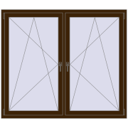 REHAU ENERGY-SAVING SYNEGO MD 1740x1430 mm DARK_OAK dwustronny REHAU ENERGY-SAVING SYNEGO MD 1740x1430 mm DARK_OAK dwustronny