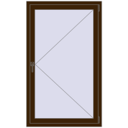 REHAU ENERGY-SAVING SYNEGO MD 900x1500 mm DARK_OAK dwustronny