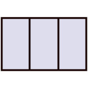 REHAU OPTIMUM EURO-DESIGN 70 2400x1500 mm CHOCOLATE_BROWN two-sided