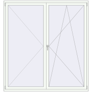 KORSA OPTIMUM REHAU EURO 70 1950x2080 mm
