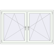 REHAU ENERGY-SAVING SYNEGO MD 1680x1070 mm ANTHRACITE_GREY_STRUKTURAL zewnętrzny