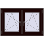 REHAU ENERGY-SAVING SYNEGO MD 1065x650 mm CHOCOLATE_BROWN dwustronny REHAU ENERGY-SAVING SYNEGO MD 1065x650 mm CHOCOLATE_BROWN dwustronny