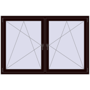 REHAU ENERGY-SAVING SYNEGO MD 1770x1160 mm CHOCOLATE_BROWN two-sided
