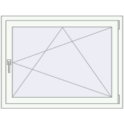 REHAU ENERGY-SAVING SYNEGO MD 1105x840 mm RAL 9016 Traffic white two-sided