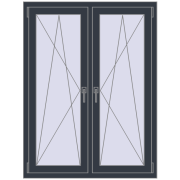 Okna skrzydłowe 1050x1415 mm REHAU ENERGY-SAVING SYNEGO MD ANTHRACITE_GREY_STRUKTURAL dwustronny Okna skrzydłowe 1050x1415 mm REHAU ENERGY-SAVING SYNEGO MD ANTHRACITE_GREY_STRUKTURAL dwustronny