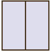 REHAU OPTIMUM EURO-DESIGN 70 2200x2300 mm DARK_OAK dwustronny