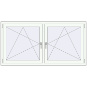 REHAU ENERGY-SAVING SYNEGO MD 1710x845 mm BLACK_ULTI-MATT zewnętrzny