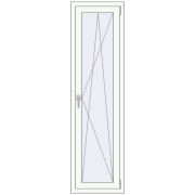 REHAU OPTIMUM EURO-DESIGN 70 500x1800 mm RAL 9016 Traffic white two-sided
