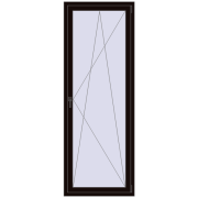 REHAU OPTIMUM EURO-DESIGN 70 800x2200 mm BLACK_BROWN two-sided