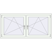 REHAU ENERGY-SAVING SYNEGO MD 1575x770 mm CHOCOLATE_BROWN zewnętrzny