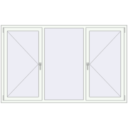 REHAU OPTIMUM EURO-DESIGN 70 2100x1300 mm RAL 9016 Traffic white two-sided