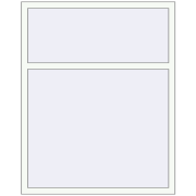 REHAU ENERGY-SAVING SYNEGO MD 1200x1500 mm RAL 9016 Traffic white two-sided