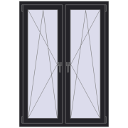 REHAU ENERGY-SAVING SYNEGO MD 1050x1475 mm BLACK_ULTI-MATT dwustronny REHAU ENERGY-SAVING SYNEGO MD 1050x1475 mm BLACK_ULTI-MATT dwustronny