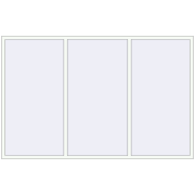 Tilt-and-Turn 2800x1800 mm REHAU OPTIMUM EURO-DESIGN 70 RAL 9016 Traffic white two-sided