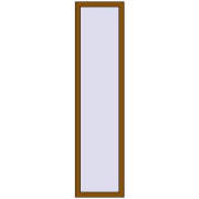 REHAU OPTIMUM EURO-DESIGN 70 500x2000 mm GOLDEN OAK two-sided