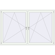 REHAU OPTIMUM EURO-DESIGN 70 2200x1435 mm ANTHRACITE_GREY_STRUKTURAL zewnętrzny