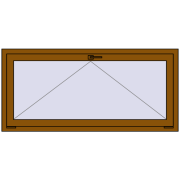 REHAU OPTIMUM EURO-DESIGN 70 1500x700 mm GOLDEN OAK two-sided