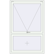 REHAU BRILLANT DESIGN 1100x1700 mm RAL 9016 Traffic white two-sided