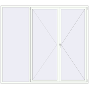 REHAU OPTIMUM EURO-DESIGN 70 2700x2400 mm RAL 9016 Traffic white dwustronny