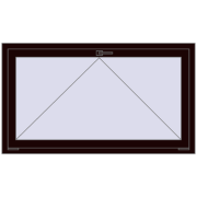 REHAU OPTIMUM EURO-DESIGN 70 1400x800 mm CHOCOLATE_BROWN two-sided