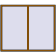 REHAU OPTIMUM EURO-DESIGN 70 1600x1360 mm GOLDEN OAK two-sided