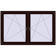 Okna skrzydłowe 1840x1085 mm REHAU ENERGY-SAVING SYNEGO MD CHOCOLATE_BROWN dwustronny Okna skrzydłowe 1840x1085 mm REHAU ENERGY-SAVING SYNEGO MD CHOCOLATE_BROWN dwustronny