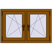 Okna skrzydłowe 1005x665 mm REHAU ENERGY-SAVING SYNEGO MD GOLDEN OAK dwustronny