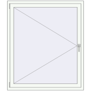 REHAU OPTIMUM EURO-DESIGN 70 1200x1400 mm RAL 9016 Traffic white two-sided