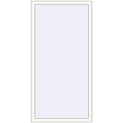 REHAU OPTIMUM EURO-DESIGN 70 860x1820 mm RAL 9016 Traffic white two-sided