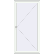 REHAU BRILLANT DESIGN 1000x2100 mm ANTHRACITE_GREY_STRUKTURAL external