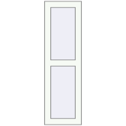 REHAU OPTIMUM EURO-DESIGN 70 300x1000 mm RAL 9016 Traffic white two-sided