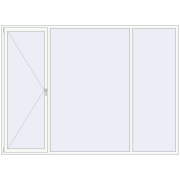 Okna skrzydłowe 3000x2200 mm KORSA BRILLANT DESIGN