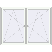REHAU RENOVATION EURO 70 2000x1500 mm RAL 9016 Traffic white two-sided
