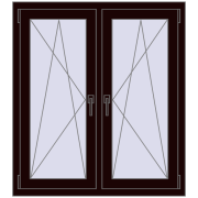 Okna skrzydłowe 1005x1130 mm REHAU ENERGY-SAVING SYNEGO MD CHOCOLATE_BROWN dwustronny Okna skrzydłowe 1005x1130 mm REHAU ENERGY-SAVING SYNEGO MD CHOCOLATE_BROWN dwustronny