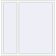 REHAU OPTIMUM EURO-DESIGN 70 1450x1500 mm RAL 9016 Traffic white dwustronny