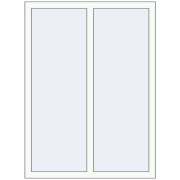 REHAU OPTIMUM EURO-DESIGN 70 1000x1350 mm RAL 9016 Traffic white two-sided