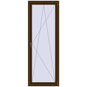 REHAU OPTIMUM EURO-DESIGN 70 800x2200 mm DARK_OAK two-sided