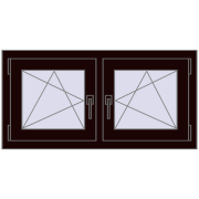 REHAU OPTIMUM EURO-DESIGN 70 990x500 mm CHOCOLATE_BROWN dwustronny REHAU OPTIMUM EURO-DESIGN 70 990x500 mm CHOCOLATE_BROWN dwustronny