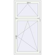 REHAU BRILLANT DESIGN 900x1800 mm RAL 9016 Traffic white two-sided