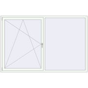 REHAU OPTIMUM EURO-DESIGN 70 2300x1500 mm RAL 9016 Traffic white two-sided