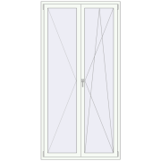 REHAU BRILLANT DESIGN 1200x2400 mm RAL 9016 Traffic white two-sided