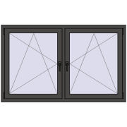 REHAU ENERGY-SAVING SYNEGO MD 1575x965 mm BASALT_GREY dwustronny REHAU ENERGY-SAVING SYNEGO MD 1575x965 mm BASALT_GREY dwustronny