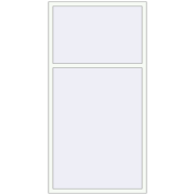 REHAU ENERGY-SAVING SYNEGO MD 1100x2150 mm RAL 9016 Traffic white two-sided