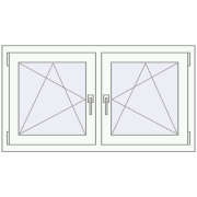 REHAU ENERGY-SAVING SYNEGO MD 1230x635 mm RAL 9016 Traffic white dwustronny